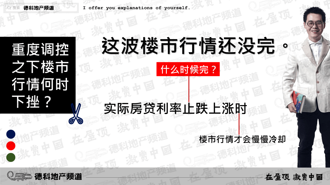 行情还没完：房贷利率连续8个月下降。︱德科地产频道Live