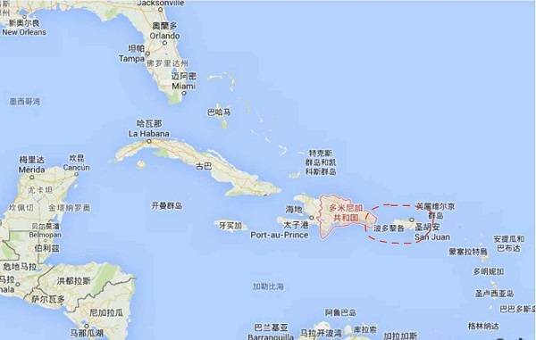 波多黎各位于加勒比海大安的列斯群岛东部,北临大西洋,东与美属维京