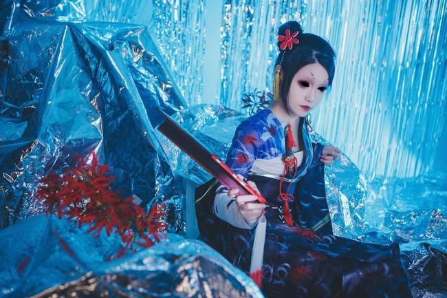 cos:第五人格红蝶美智子血扇_手机搜狐网