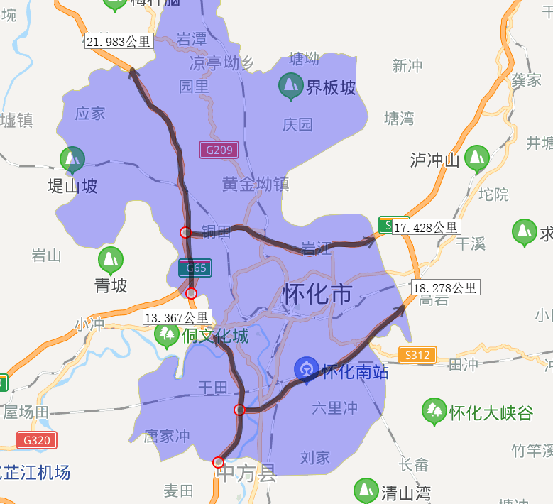 原创2020年怀化市各区县高速路里程排名,沅陵第一,看看你家乡第几?