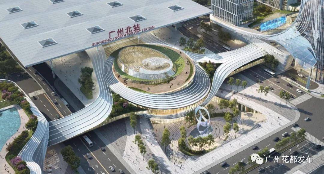无缝衔接高铁6分钟直达机场未来的广州北站让人期待