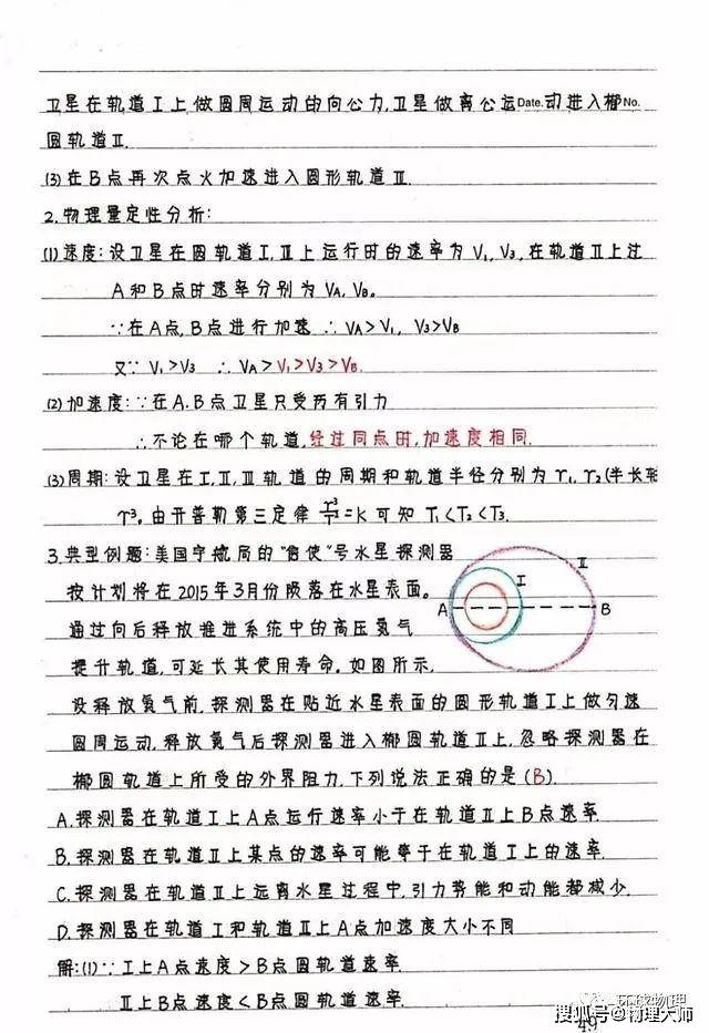 笔记|新高中生暑假预习看过来！高中物理：《必修1-2》学霸笔记