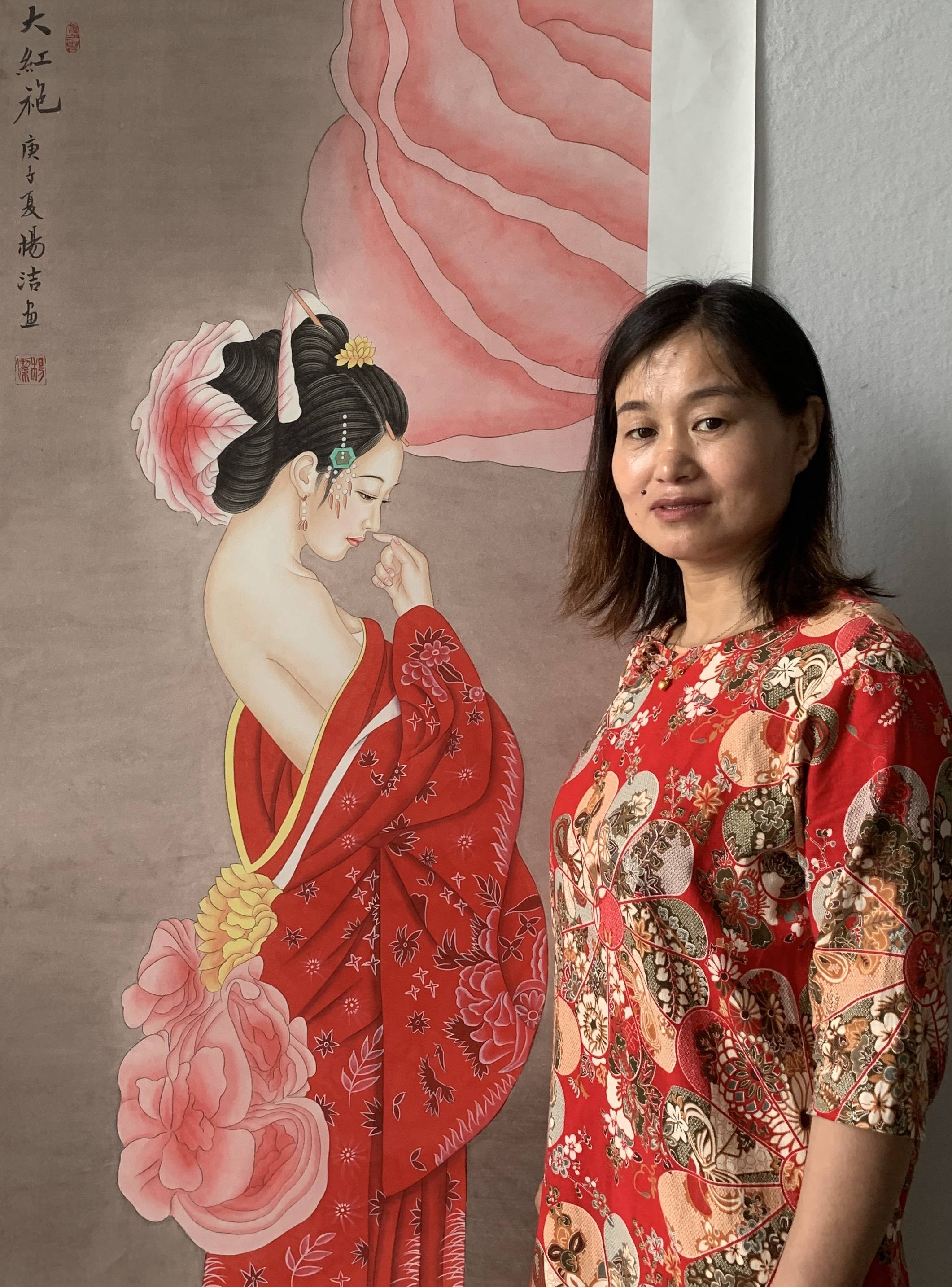 画家杨洁当代人物画名家