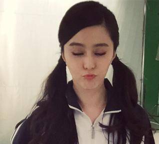 范冰冰|同一发型下鞠婧祎发量猛增，范冰冰都比不上，还被质疑纹发际线？