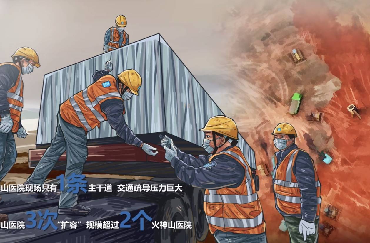 这就是中国速度!火神山雷神山建设手绘视频发布,致敬英雄