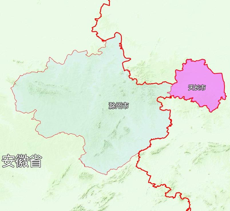 9张地形图,快速了解安徽省滁州各市辖区县市_凤阳