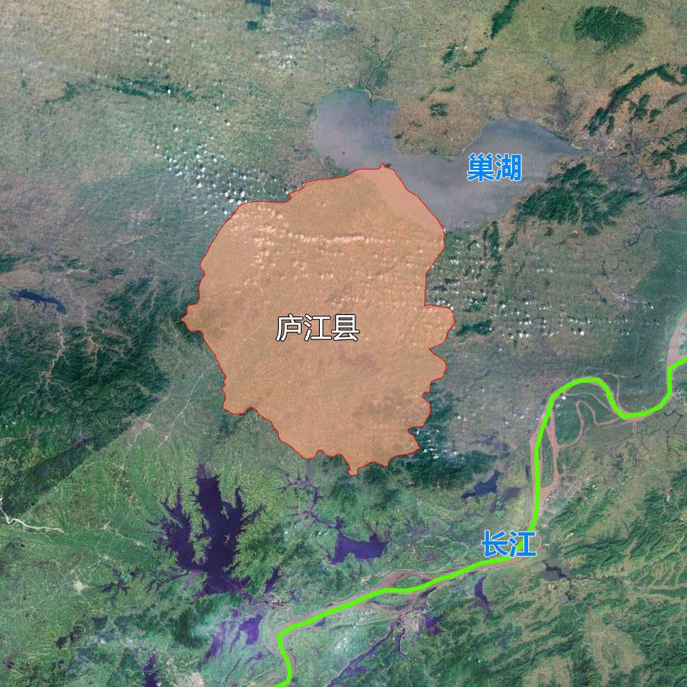 11张地形图,快速了解安徽省合肥各市辖区县市