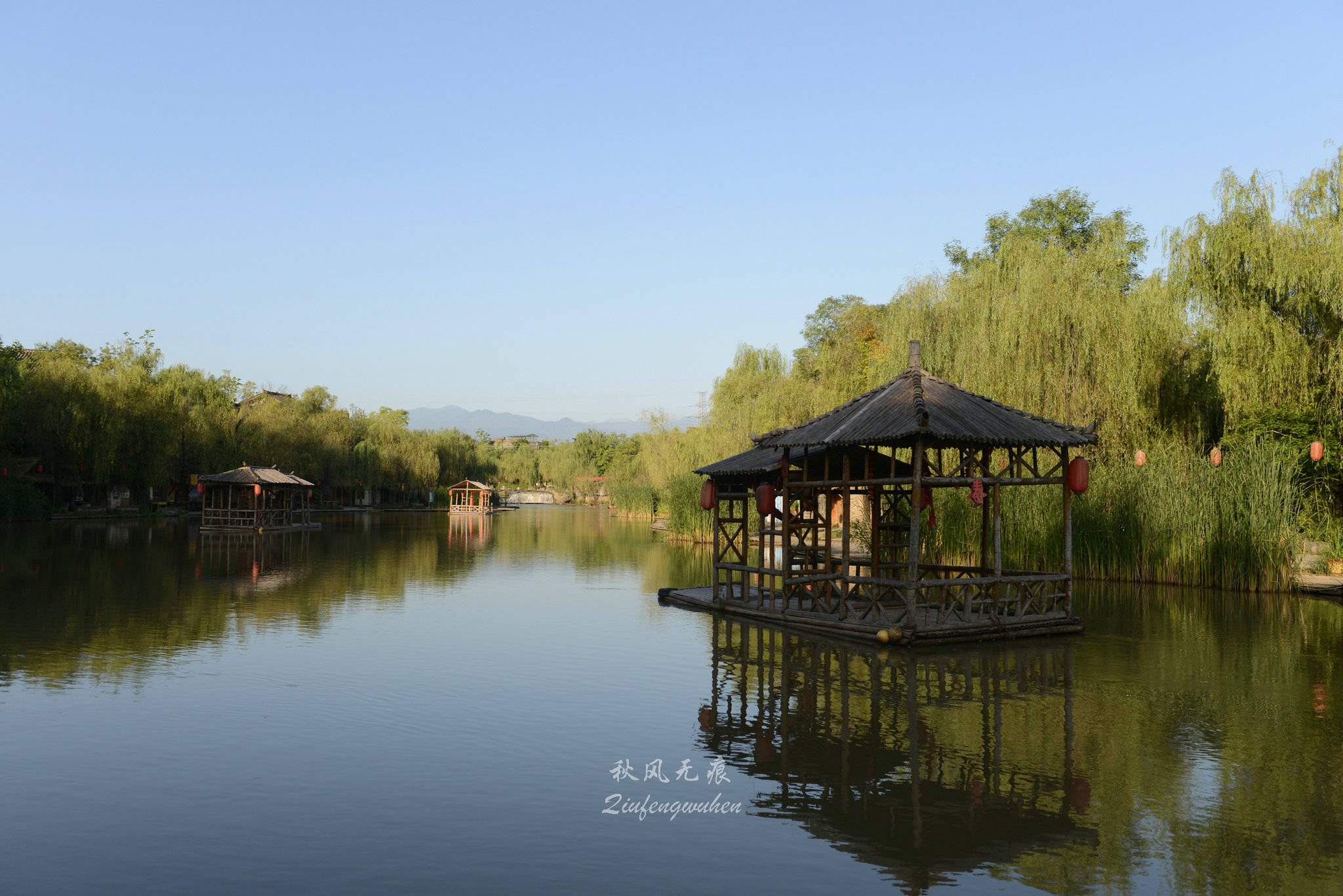 山水(|看山望水,心怡田园,周至水街爱在路上感味清新与文化