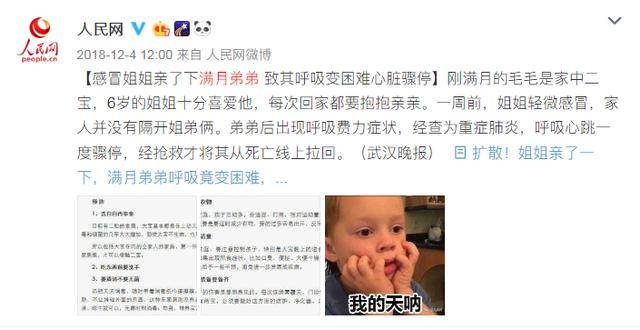 宝宝|8岁女童患上“亲吻病”：千万不要再随便亲孩子了