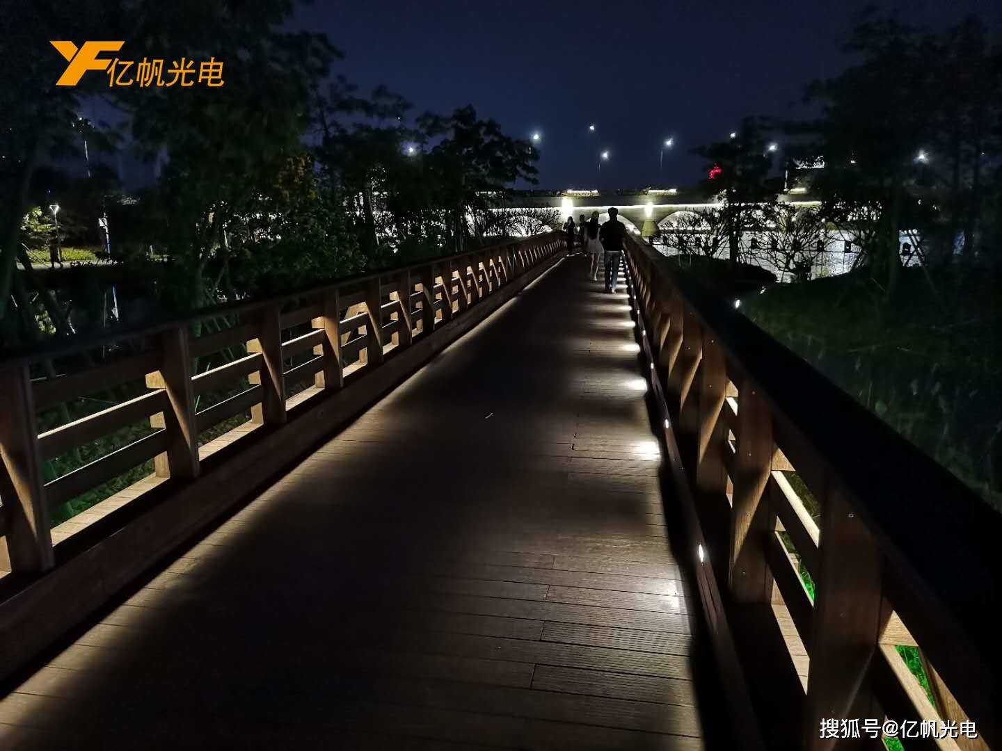 广东中山湿地公园夜景亮化工程图集