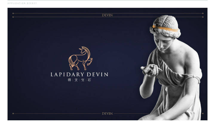 得文|得文宝石Logo设计——辅助线在轮廓抽象化上的应用