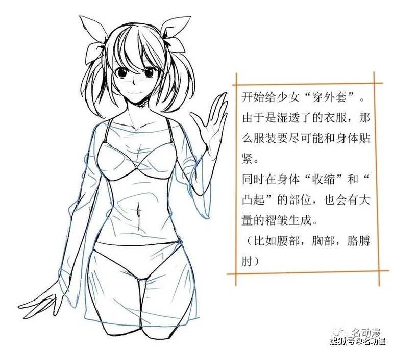 女性人体画法教程之衣服