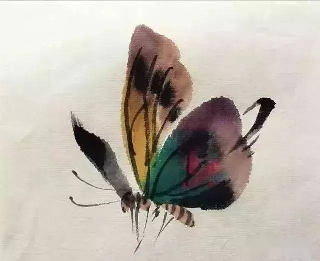 几种写意蝴蝶的画法,学会了拿去补景是一绝