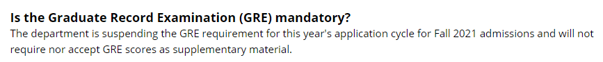 项目|天道出国留学老师：申请这些美研项目，不用提交GRE成绩！