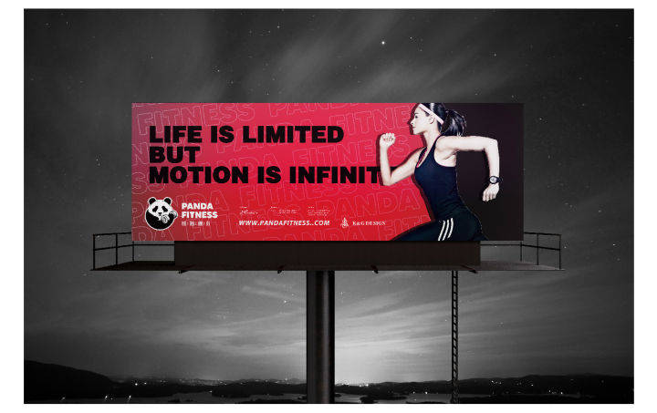 Logo|健身房Logo设计——熊猫健身