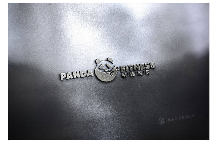 Logo|健身房Logo设计——熊猫健身