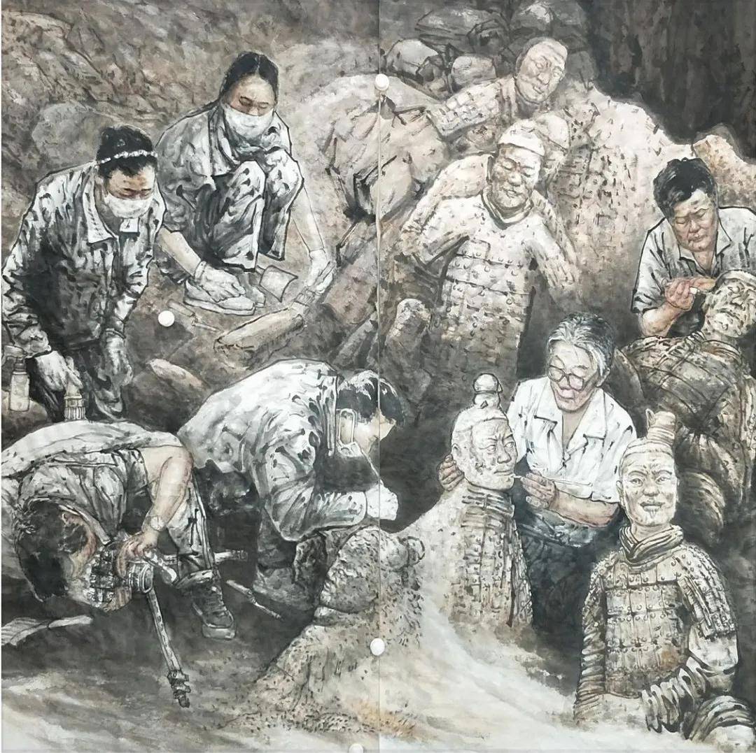 兵马俑人口_兵马俑简笔画