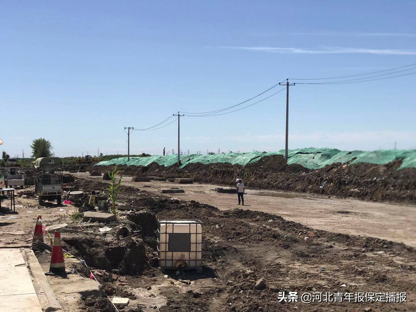 经开区管委会|保定东五尧小学门外已铺设临时道路