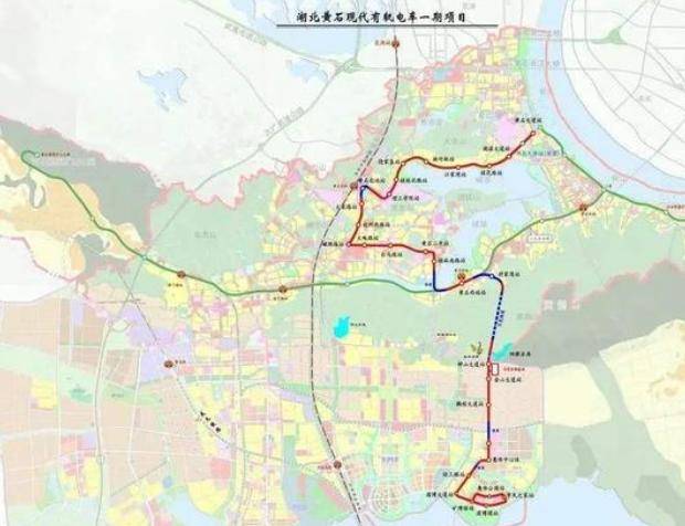 109亿黄石现代有轨电车一期项目正线土建工程施工中标