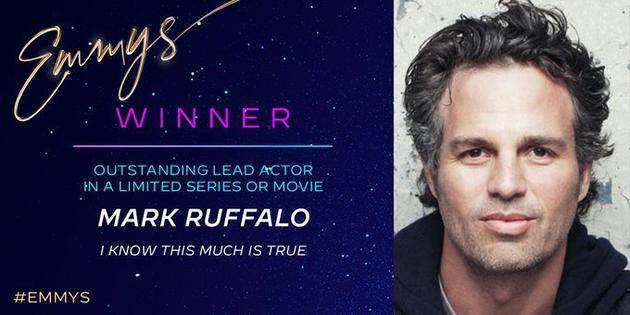 马克·鲁法洛凭《我知道这是真的》获艾美奖限定剧最佳男主角