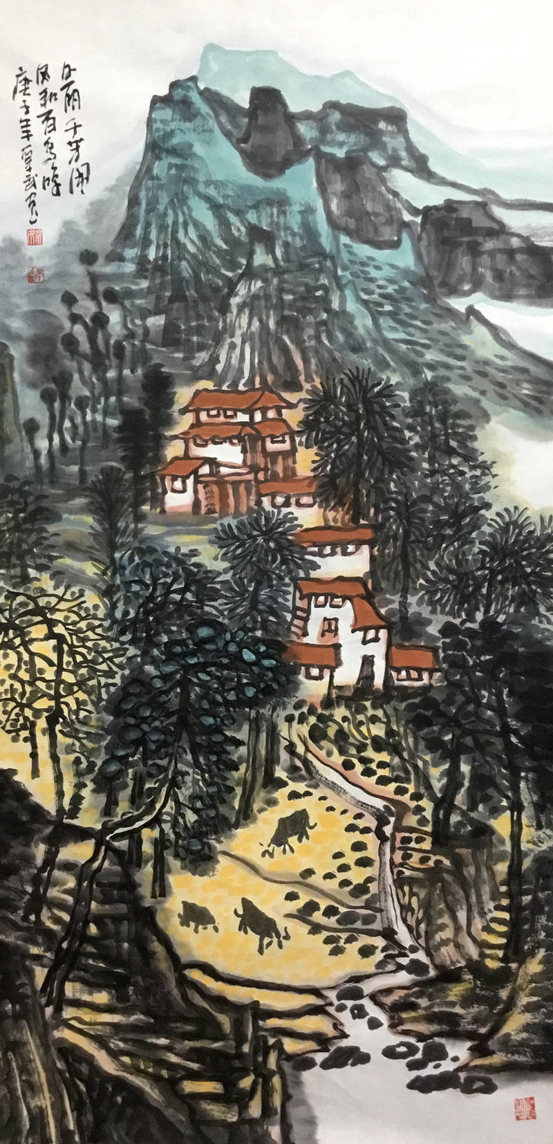 深厚苍浑的笔墨意蕴画家姚厚武山水画作品欣赏