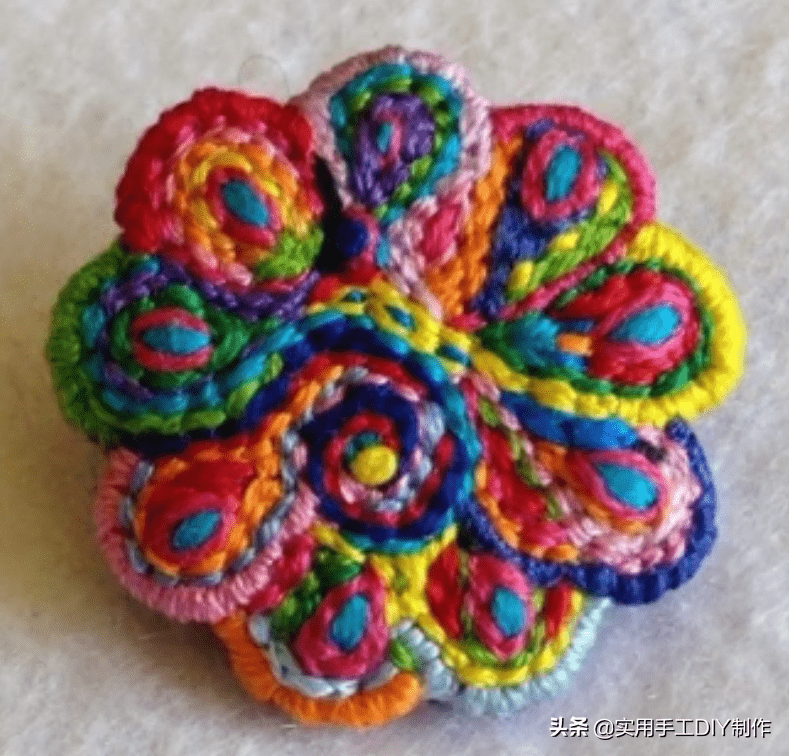 刺绣|「刺绣作品」100个迷人时尚的刺绣纽扣，装饰衣物美美的