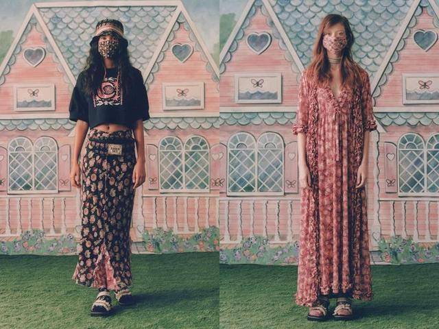 时装周|2021春夏时装周口罩造型依然流行,模特戴罩走秀,口罩链成配饰新物种