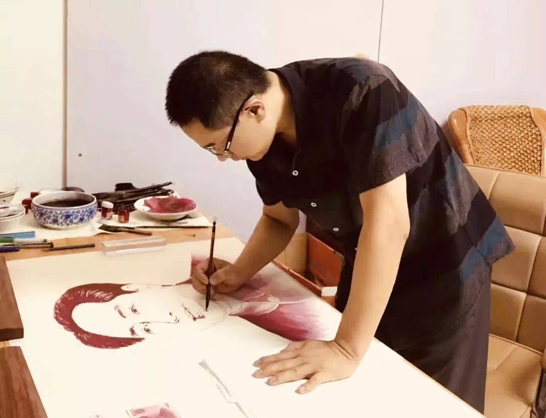 著名伟人画家魏鸿