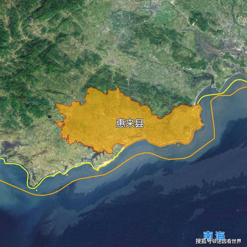 原创7张地形图,快速了解广东省揭阳市辖的5个区县市