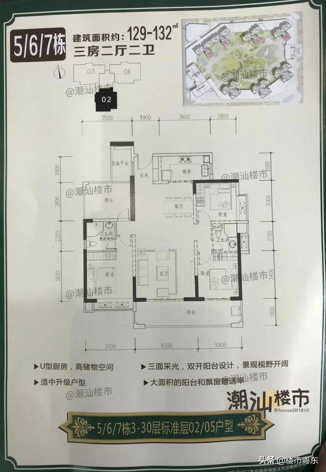 【曝】东海岸纯新盘!海岸名居户型图首曝光!建面约43-158㎡