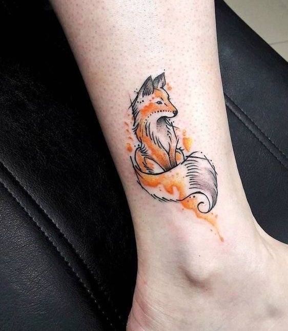 上海由龙 纹身图案分享 狐狸纹身图案