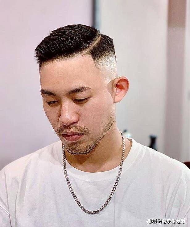 发型|男生“侧背”发型潮流个性，比传统大背头帅多了，剪完清爽不油腻