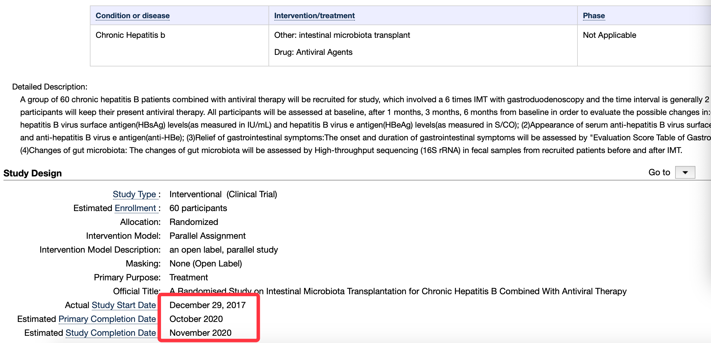移植|乙肝肠道微生物群移植26周研究，联合抗病毒药物，评估抗原变化