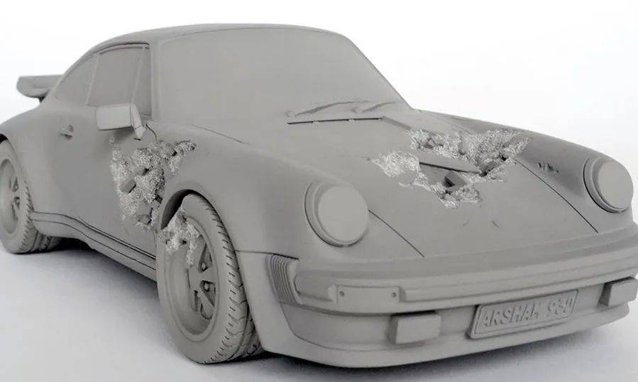 daniel arsham 新作是保时捷 911