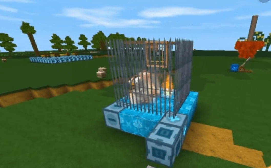 教程|学会的小伙伴可以直接出去摆摊了迷你世界：快速制作烧烤架教程