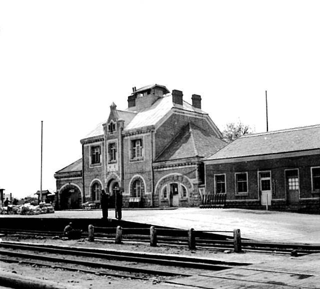 1940年的山东济宁兖州火车站老照片