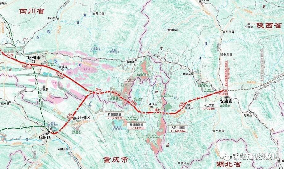 西渝高铁线路走向基本确定!经达州,宣汉进入重庆,你觉得如何?