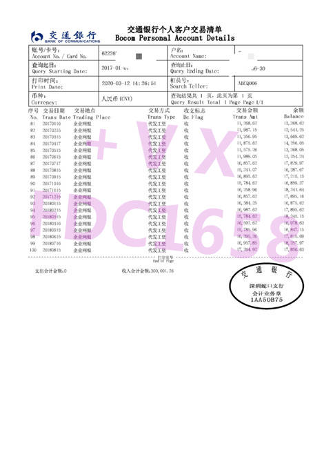 房屋贷款银行流水时间 来自搜狐网
