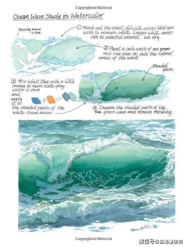 造型|分享一套水的画法，各种造型的水