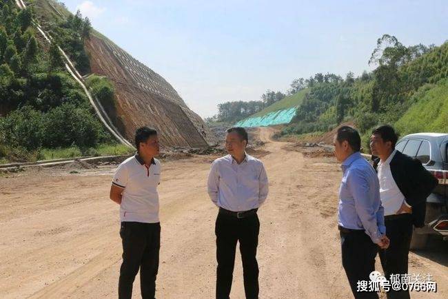 罗阳高速罗定双东出入口至郁南千官一级公路新建工程大湾段进展情况