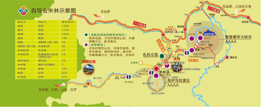 day1: 米林机场—南伊沟—才召村(22km)】