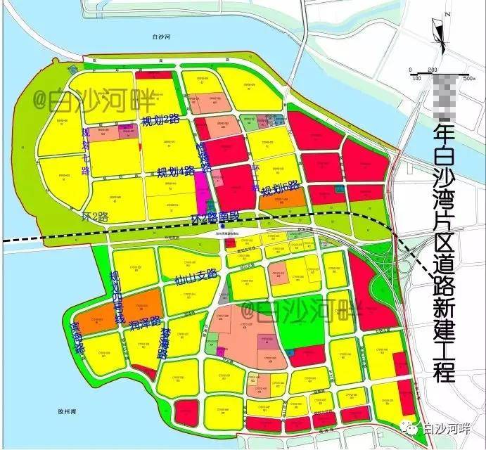 原创白沙湾南片区11条新建道路最新进度及建成时间,已建成一条!