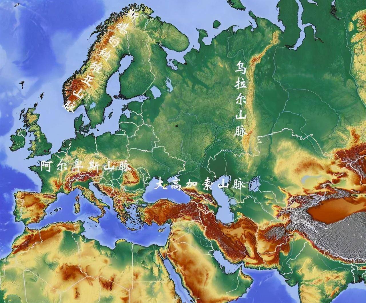 欧洲和亚洲不是一块完整的大陆吗,为什么还要强行分成