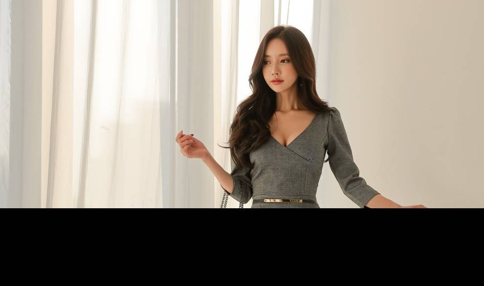 女性|灰色的连衣裙，让人尤其的可爱，更能获得大家的疼爱