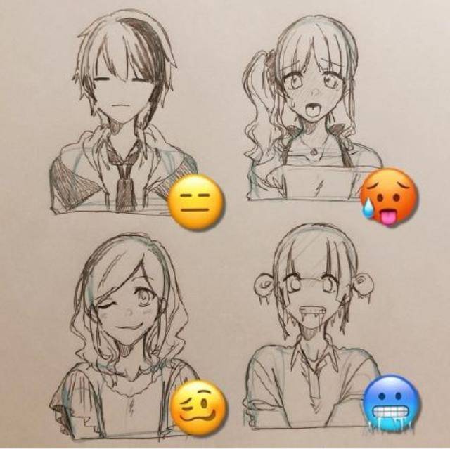 原创emoji"表情包"拟人化,看到最后一组,我真的爱了