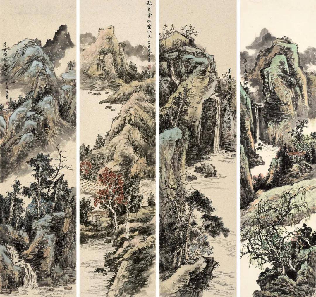 范凤清青绿山水作品赏析