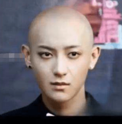 假如明星光头:黄子韬邓伦不算啥,黄子韬也还行,蔡徐坤