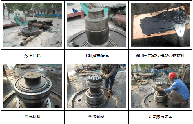 综上所述,索雷碳纳聚合物材料修复回转窑液压挡轮主轴磨损方面具有