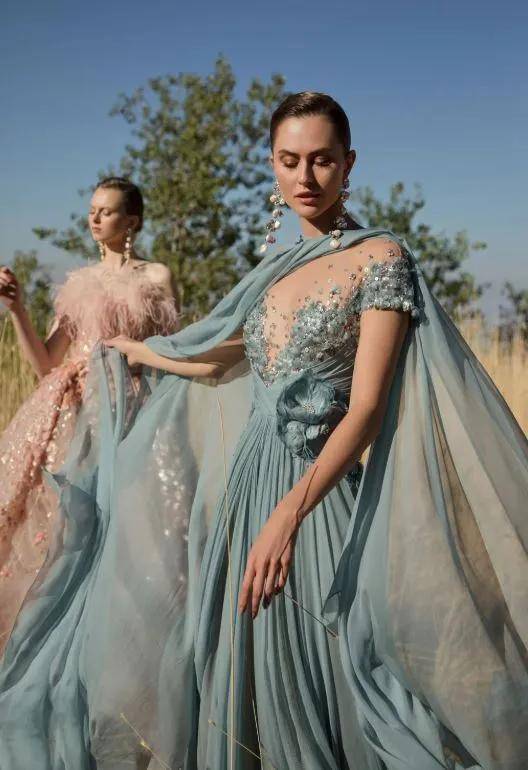 黎巴嫩著名高定品牌eliesaab202021秋冬高级定制系列