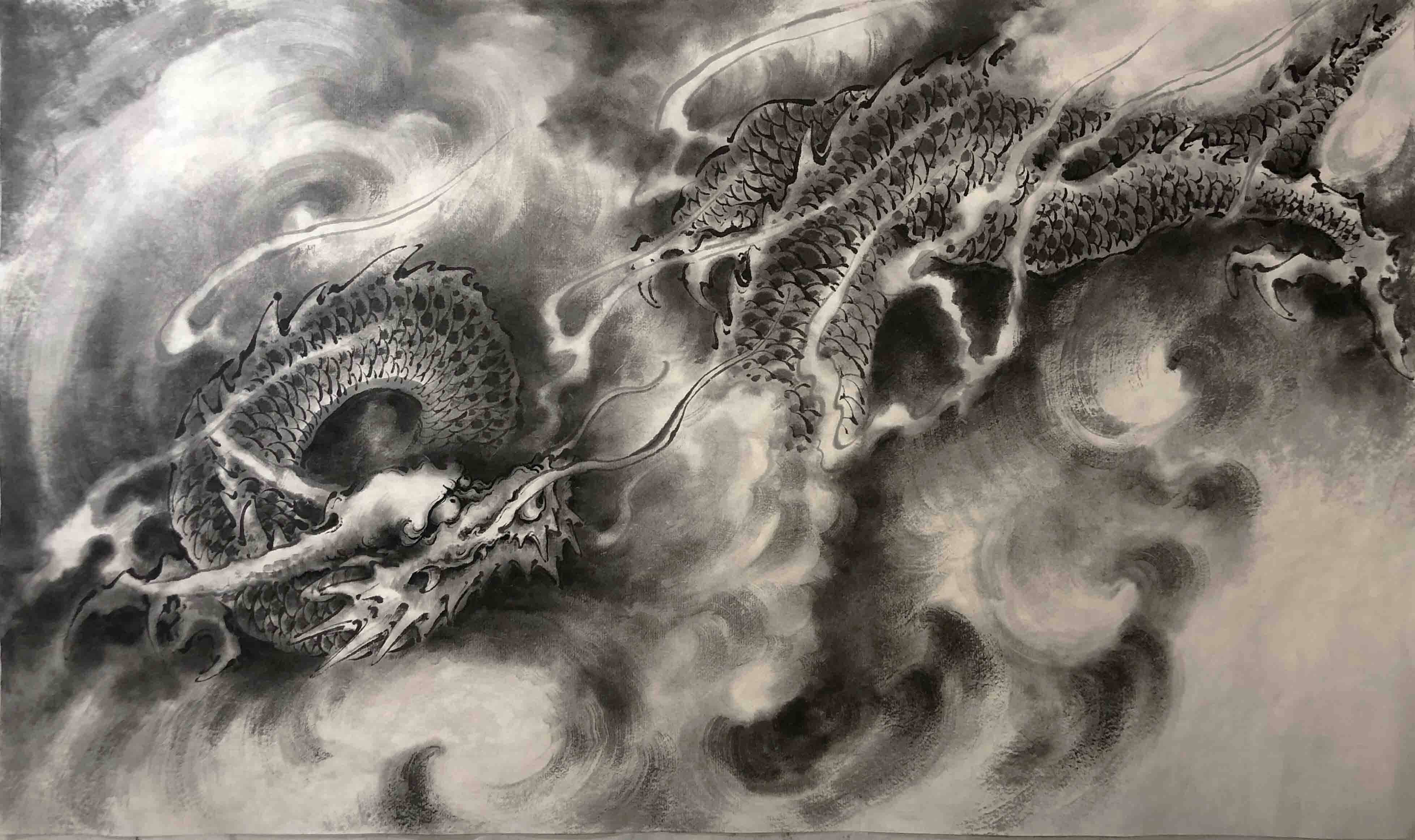 龙图案绘画
